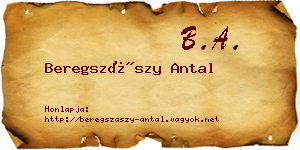 Beregszászy Antal névjegykártya